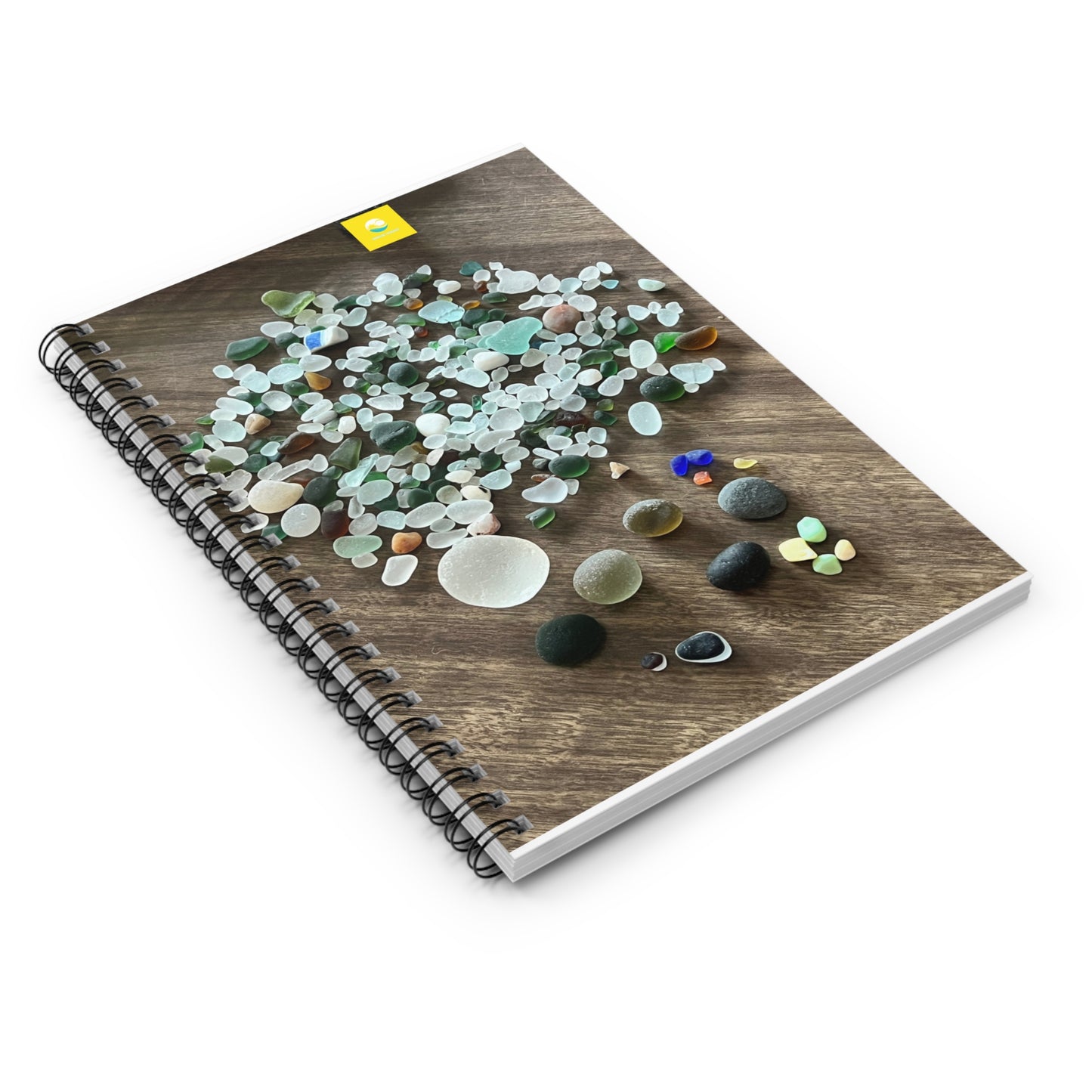 Sea Glass Collection Spiral Notebook — Beach Finds Photo Ruled Journal